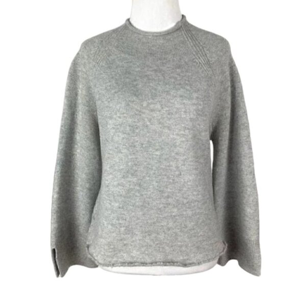Ann Taylor loft sweater sz SP Gray raw wool blend - Picture 1 of 8